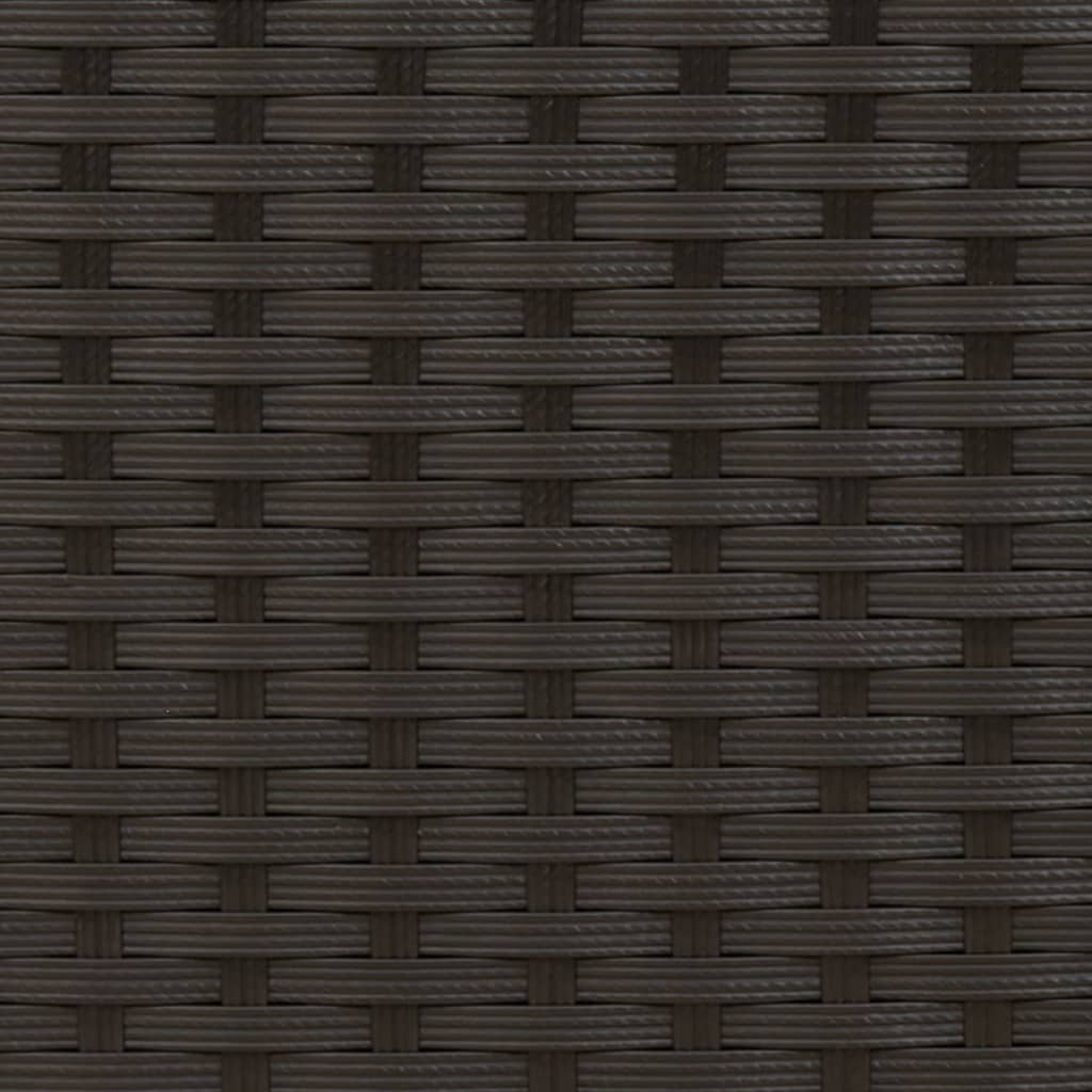 vidaXL Ξαπλώστρα Διπλή Μαύρη Συνθετικό Ρατάν με Σκίαστρο και Μαξιλάρια