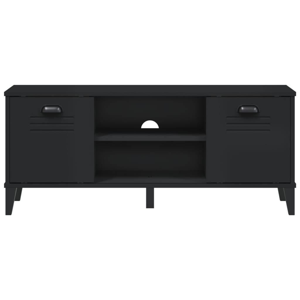 vidaXL Παπουτσοθήκη VIKEN Μαύρη 106x35x45 εκ. από Επεξεργασμένο Ξύλο