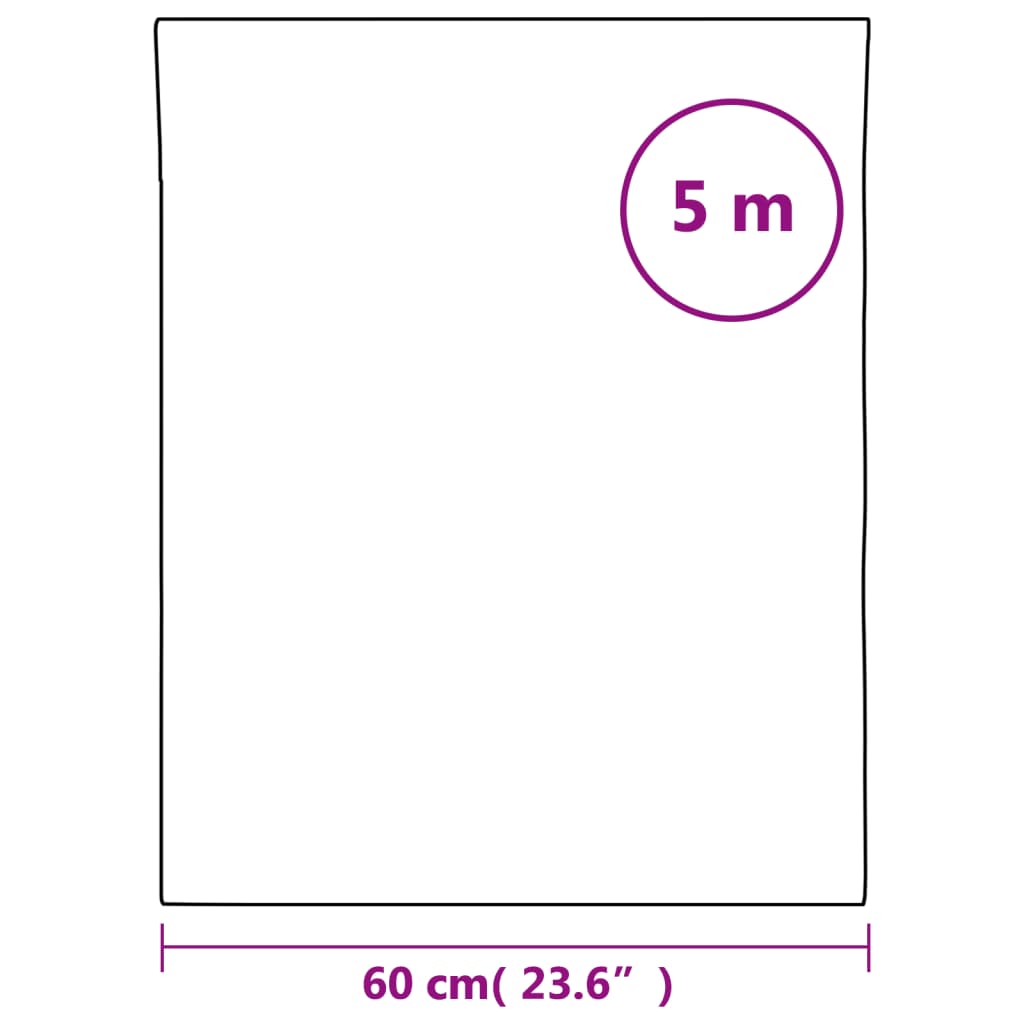vidaXL Μεμβράνη Παραθύρου Αντιστ. Αμμοβ. Γκρι 60x500 εκ PVC