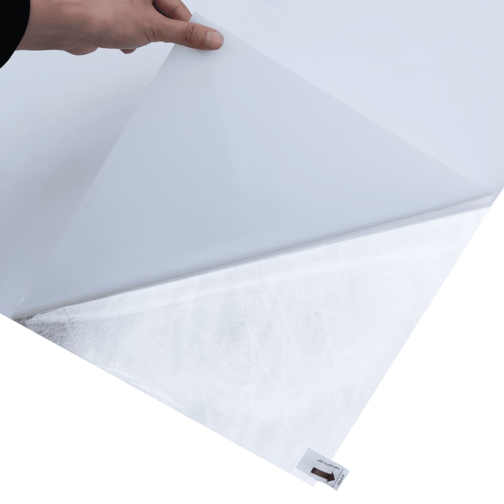 vidaXL Μεμβράνη Παραθύρου Αντιστ. Αμμοβ. Λευκό 60x500 εκ PVC