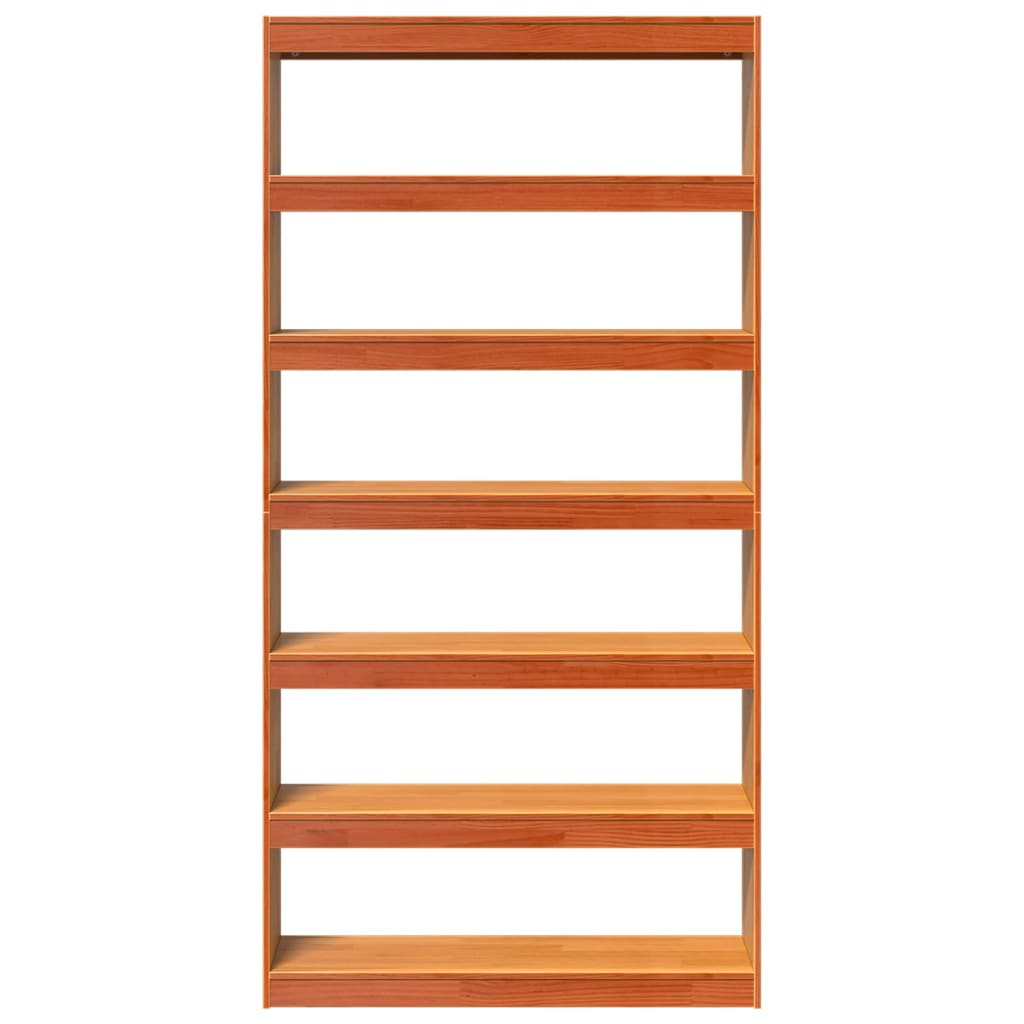 vidaXL Βιβλιοθήκη/Διαχωριστικό Χώρου 100x30x199,5 εκ Μασίφ Ξύλο Πεύκου