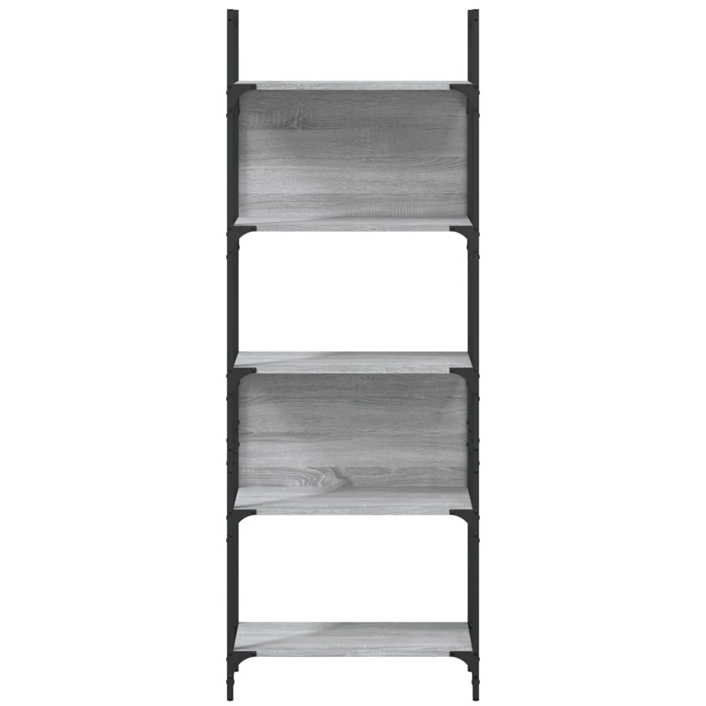 vidaXL Βιβλιοθήκη 5 Επιπέδων Γκρι Sonoma 60,5x24x166,5 εκ. Επεξ. Ξύλο