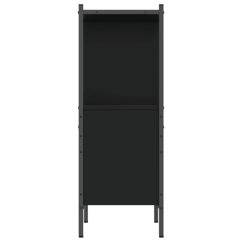 vidaXL Βιβλιοθήκη Μαύρη 72 x 28 x 77,5 εκ. από Επεξεργασμένο Ξύλο