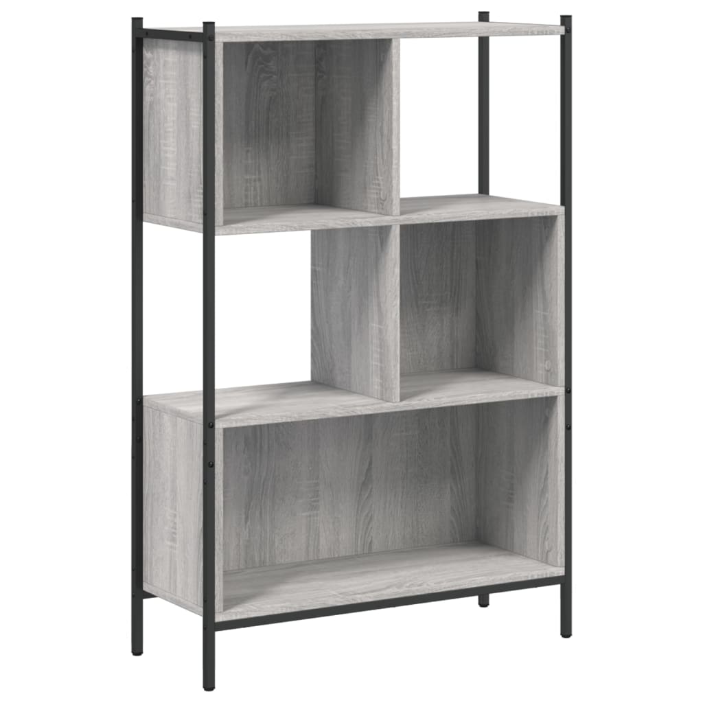 vidaXL Βιβλιοθήκη Γκρι Sonoma 72x28x109 εκ. από Επεξεργασμένο Ξύλο