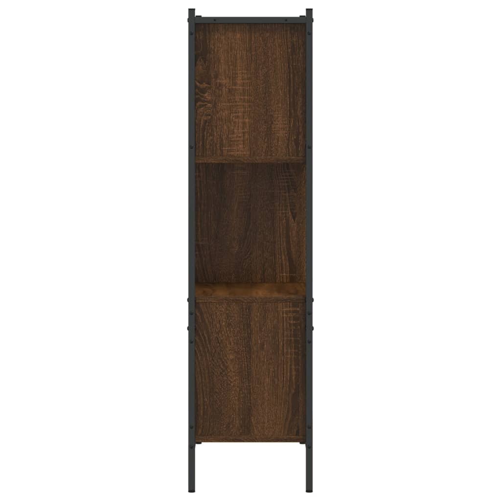 vidaXL Βιβλιοθήκη Καφέ Δρυς72x28x109 εκ. από Επεξεργασμένο Ξύλο