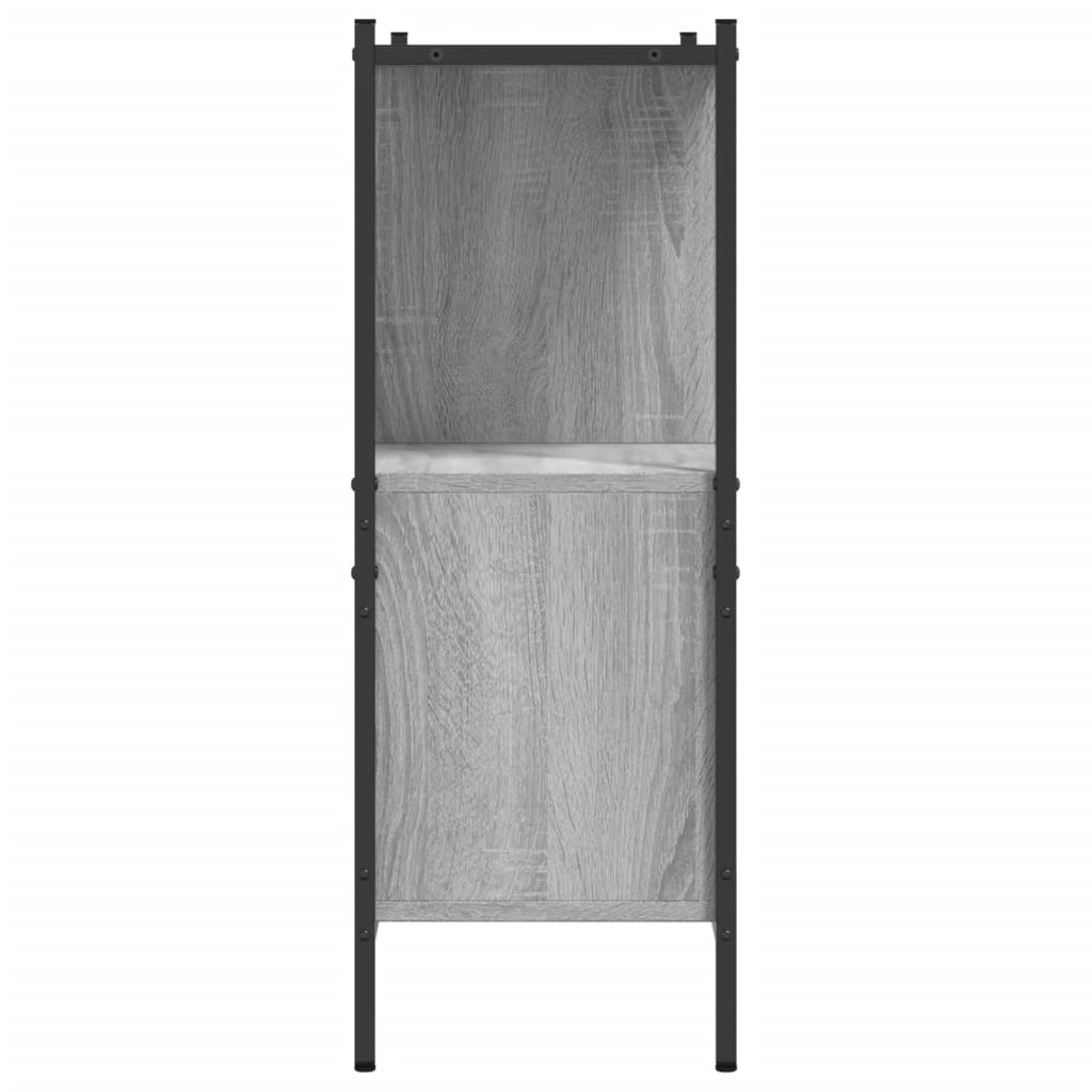 vidaXL Βιβλιοθήκη Γκρι Sonoma 102x28x77,5 εκ. από Επεξεργασμένο Ξύλο