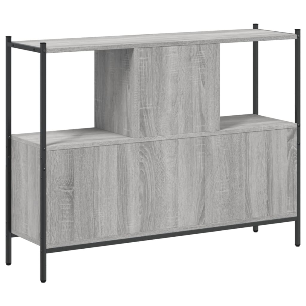 vidaXL Βιβλιοθήκη Γκρι Sonoma 102x28x77,5 εκ. από Επεξεργασμένο Ξύλο