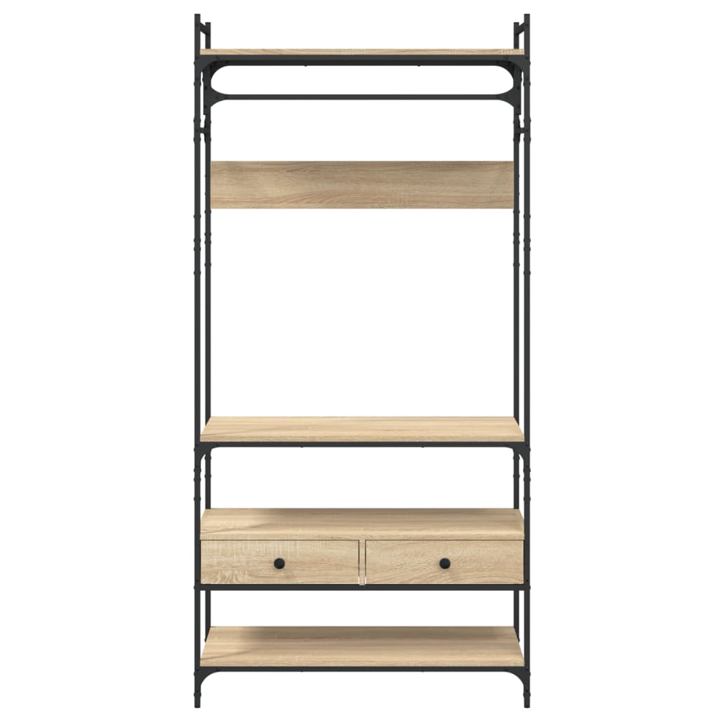 vidaXL Ντουλάπα με Συρτάρια Sonoma Δρυς 89x39x184,5 εκ. Επεξ. Ξύλο