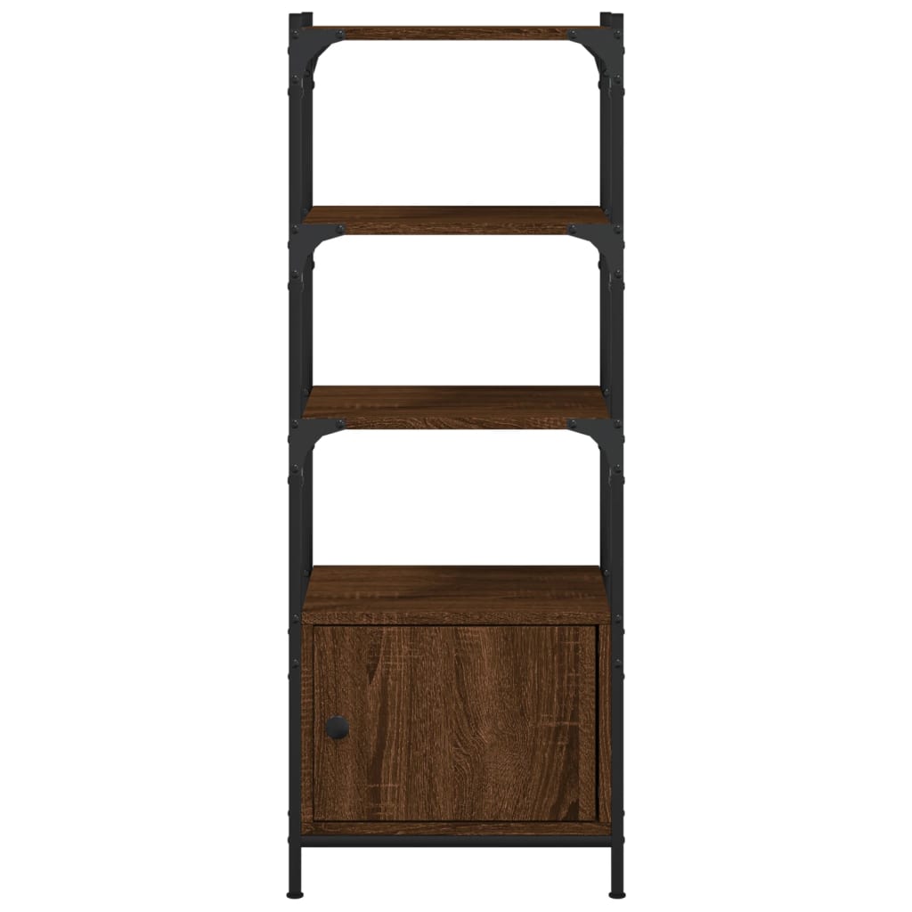vidaXL Βιβλιοθήκη 3 Επιπέδων Καφέ Δρυς 41x30x109,5 εκ. Επεξεργ. Ξύλο