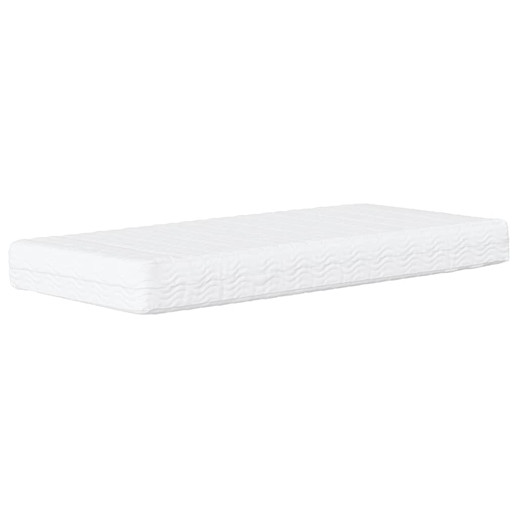 vidaXL Κρεβάτι με Στρώμα Dover Γκρι 160x200 εκ. από Συνθετικό Δέρμα