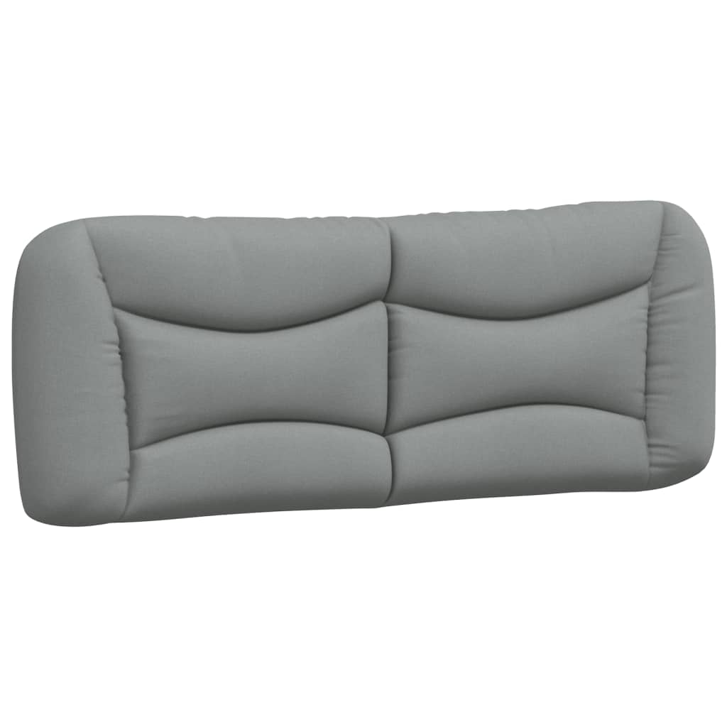 vidaXL Κρεβάτι με Στρώμα Hvar Ανοιχτό Γκρι 180x200 εκ. Υφασμάτινο