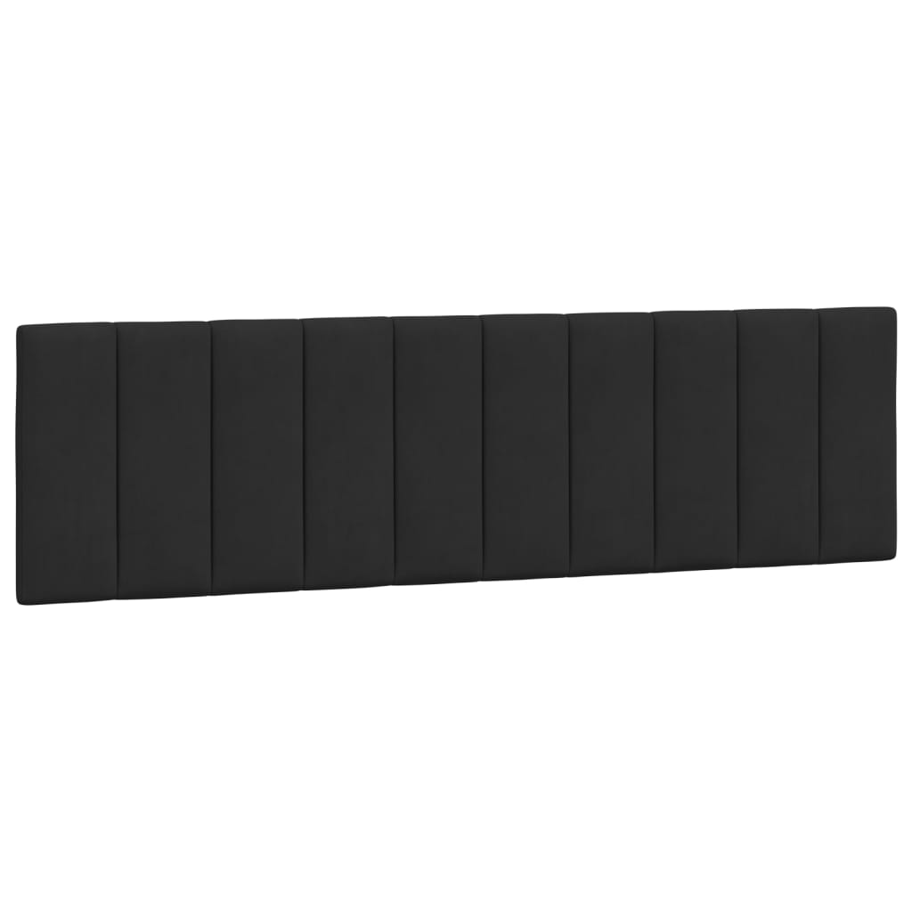 vidaXL Κρεβάτι με Στρώμα Hanko Μαύρο 180x200 εκ. Βελούδινο