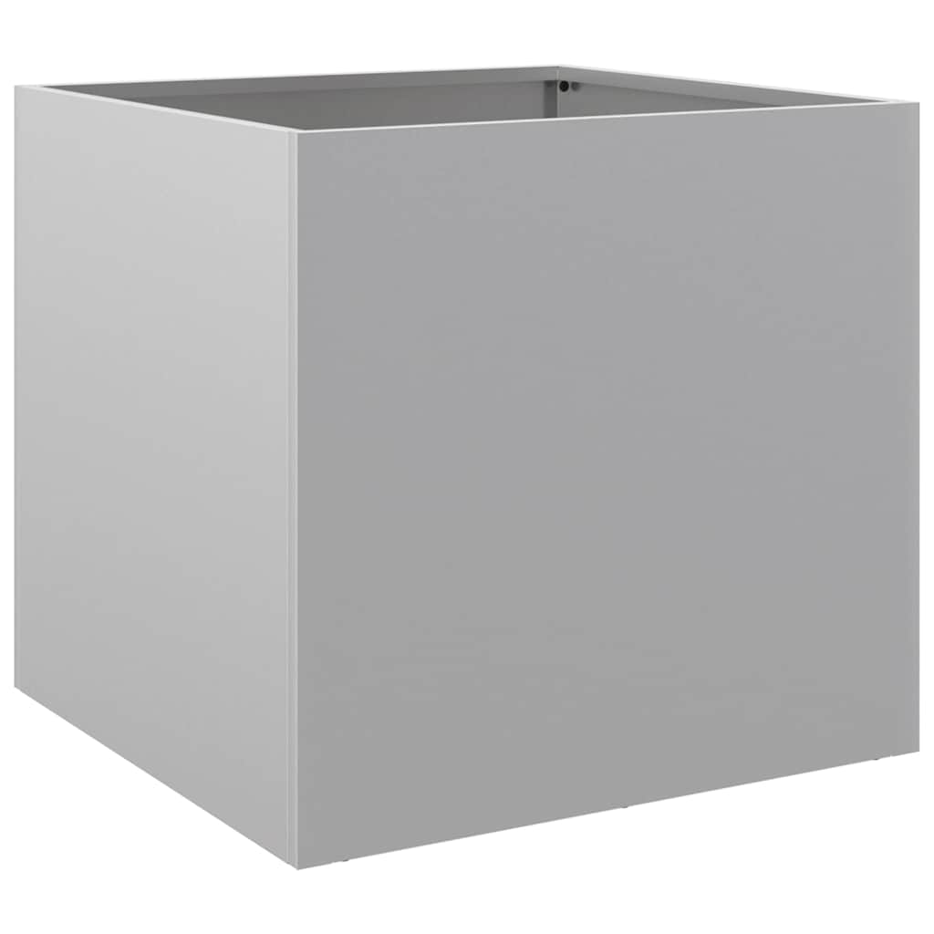 vidaXL Ζαρντινιέρες 2 τεμ. Ασημί 49x47x46 εκ. Γαλβανισμένο Χάλυβα