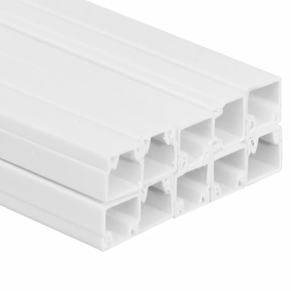 vidaXL Κανάλι Καλωδίων 10 x 10 χιλ. 10 μ. από PVC