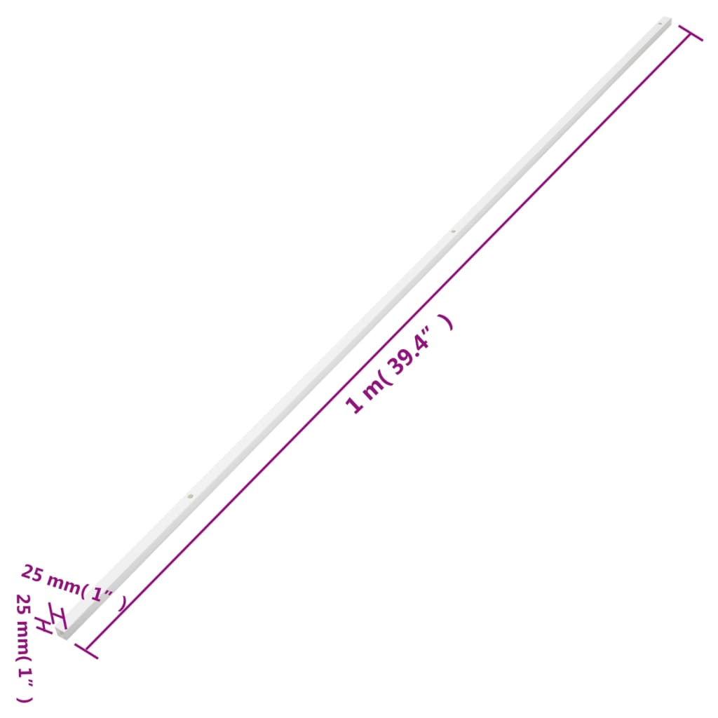 vidaXL Κανάλι Καλωδίων 25 x 25 χιλ. 10 μ. από PVC