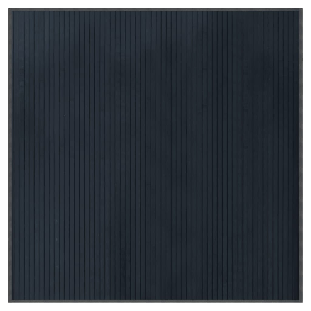 vidaXL Χαλί Τετράγωνο Γκρι 100 x 100 εκ. Μπαμπού