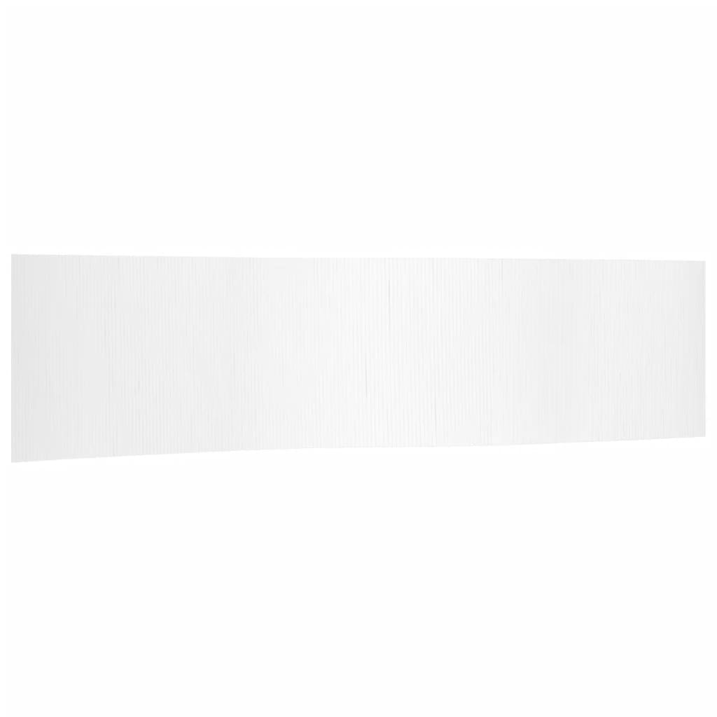 vidaXL Διαχωριστικό Δωματίου Λευκό 165 x 800 εκ. από Μπαμπού