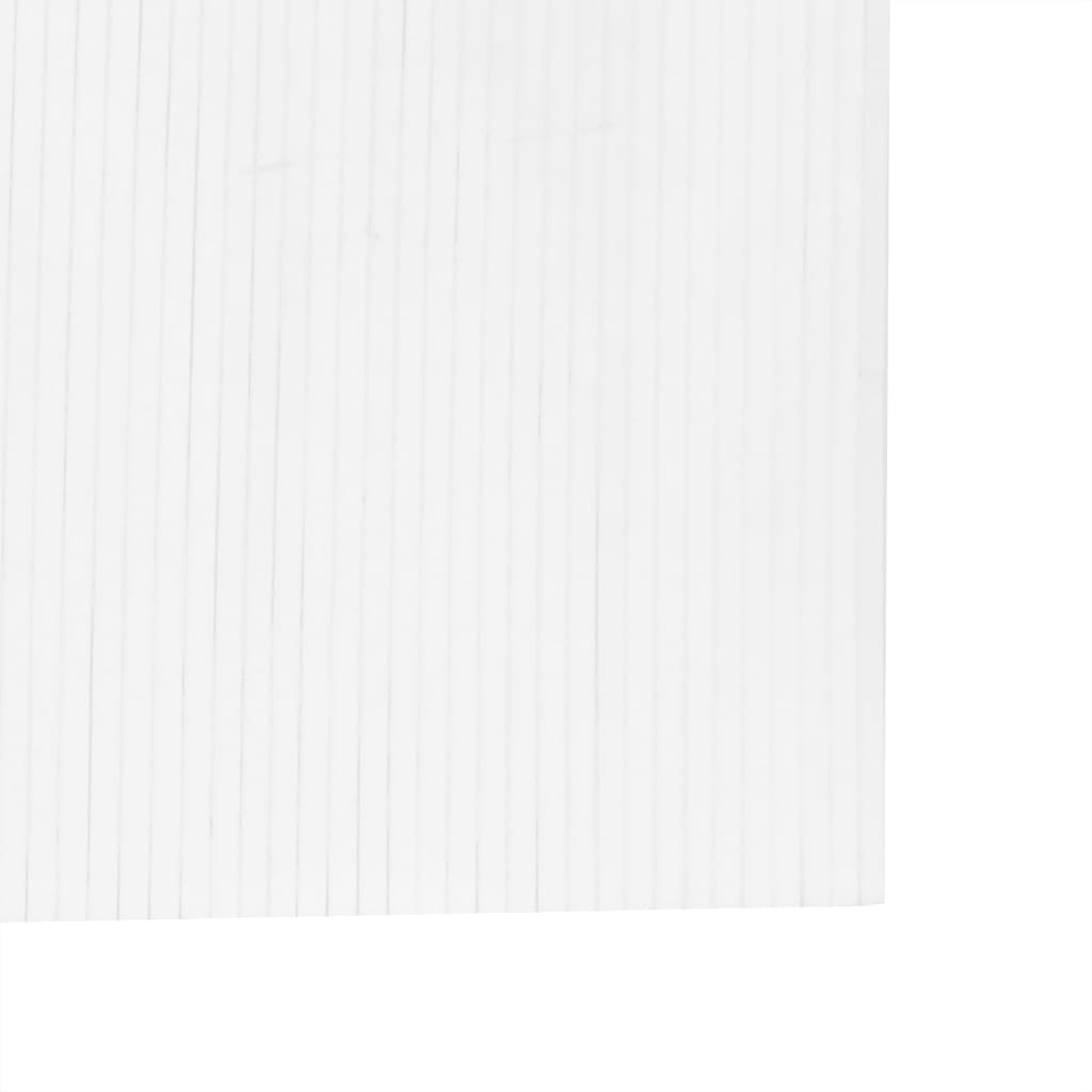vidaXL Διαχωριστικό Δωματίου Λευκό 165 x 800 εκ. από Μπαμπού
