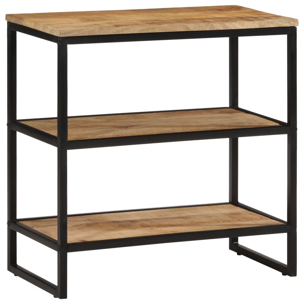 vidaXL Τραπέζι Κονσόλα 70x35x70 εκ. από Μασίφ Ακατέργαστο Ξύλο Μάνγκο