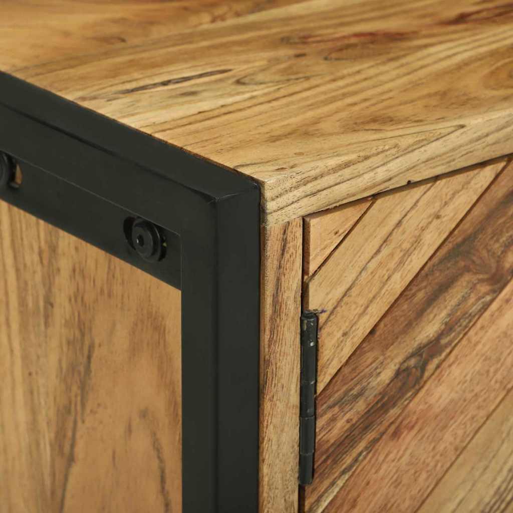 vidaXL Ντουλάπι TV Καφέ 110 x 30 x 50 εκ Μασίφ ξύλο ακακίας