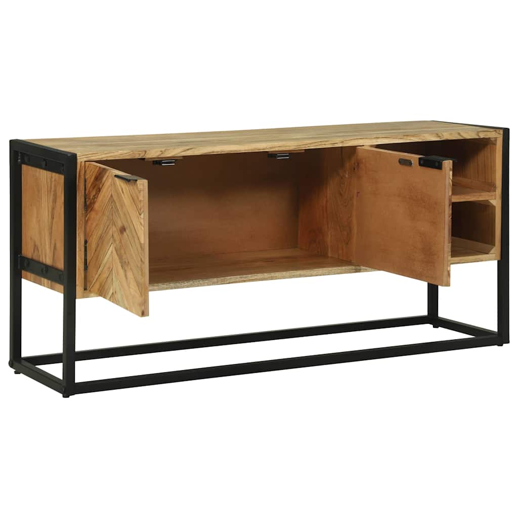 vidaXL Ντουλάπι TV Καφέ 110 x 30 x 50 εκ Μασίφ ξύλο ακακίας