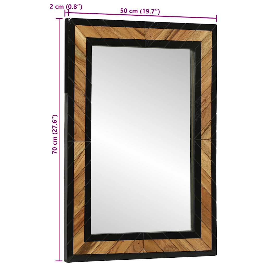 vidaXL Καθρέφτης 70x2x70 cm Σταθερό Ξύλο Ακακίας