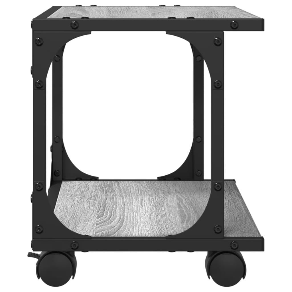 vidaXL Βάση Εκτυπωτή 2 Επιπέδων Γκρι Sonoma 41x28x33,5 εκ Επεξ. Ξύλο