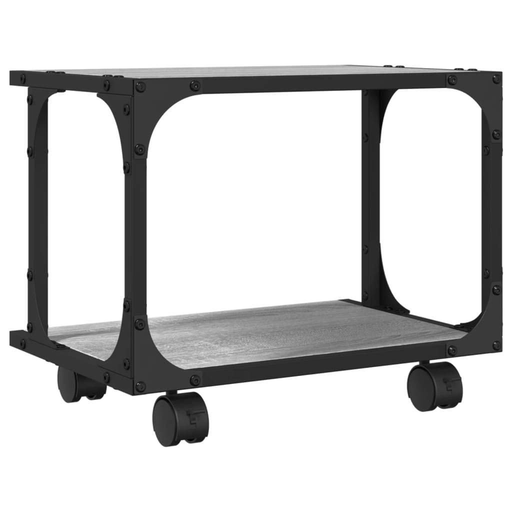 vidaXL Βάση Εκτυπωτή 2 Επιπέδων Γκρι Sonoma 41x28x33,5 εκ Επεξ. Ξύλο