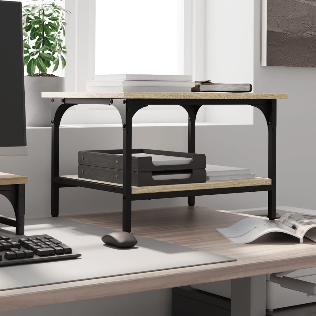 vidaXL Βάση Εκτυπωτή 2 Επιπέδων Sonoma Δρυς 50x40x38 εκ Επεξ. Ξύλο