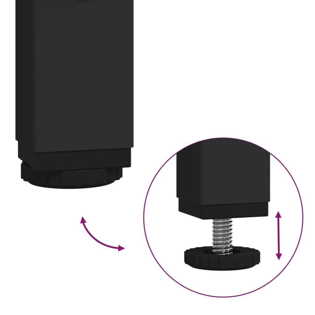 vidaXL Βάση Εκτυπωτή 2 Επιπέδων Καπνιστή Δρυς 50x40x38 εκ Επεξ. Ξύλο