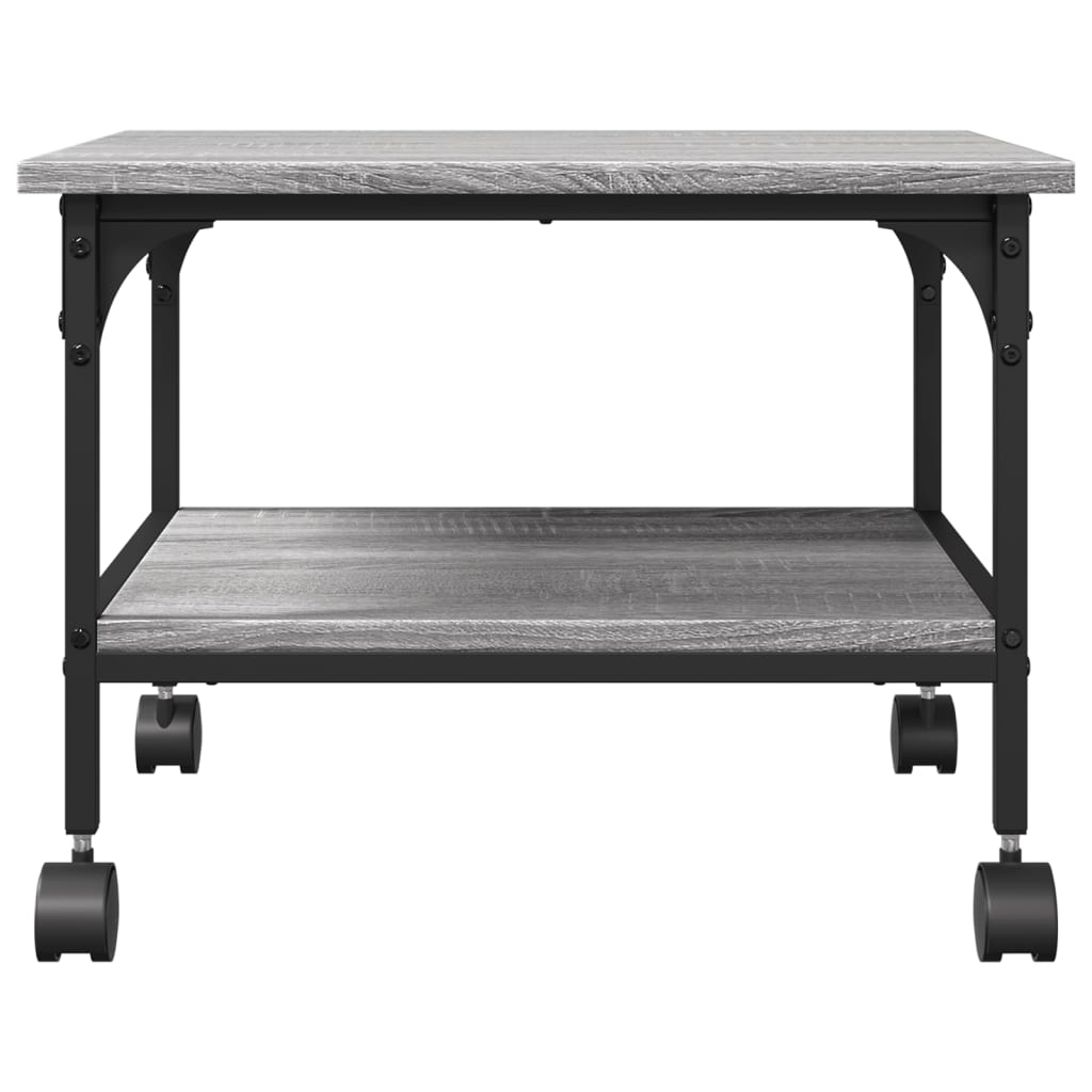 vidaXL Βάση Εκτυπωτή 2 Επιπέδων Γκρι Sonoma 50x40x38 εκ Επεξ. Ξύλο