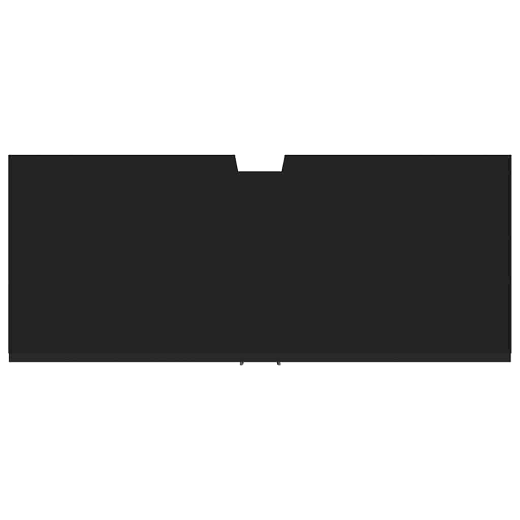 vidaXL Ντουλάπι Μπάνιου Νιπτήρα Μαύρο 80 x 33 x 60 εκ. Επεξ. Ξύλο