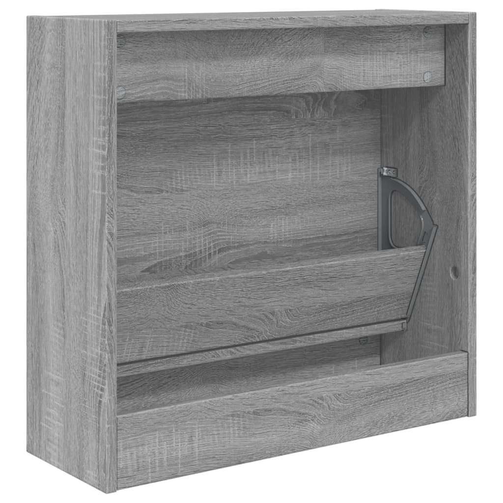 vidaXL Παπουτσοθήκη Γκρι Sonoma 60x21x57 εκ. από Επεξεργ. Ξύλο