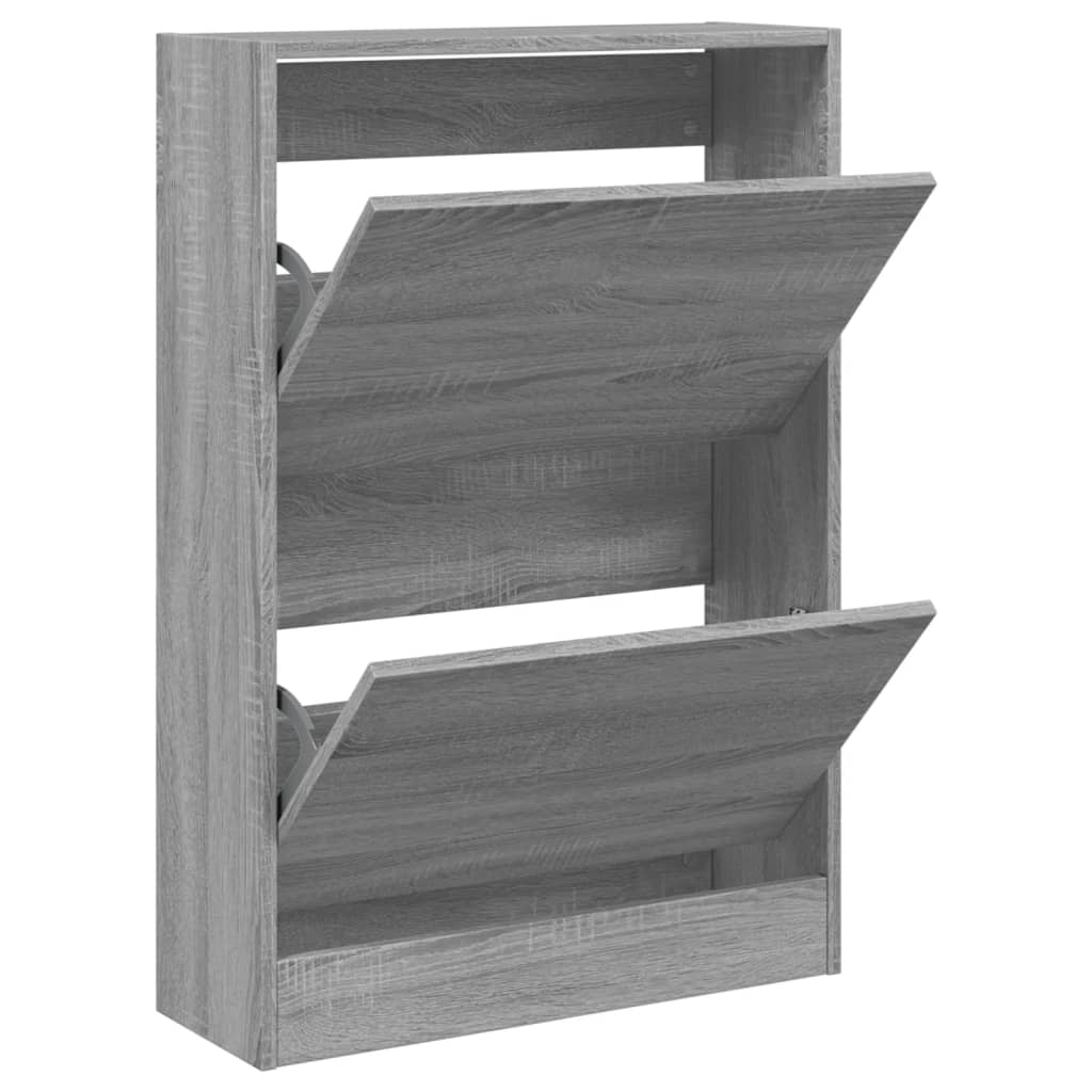 vidaXL Παπουτσοθήκη Γκρι Sonoma 60x21x87,5 εκ. από Επεξεργ. Ξύλο