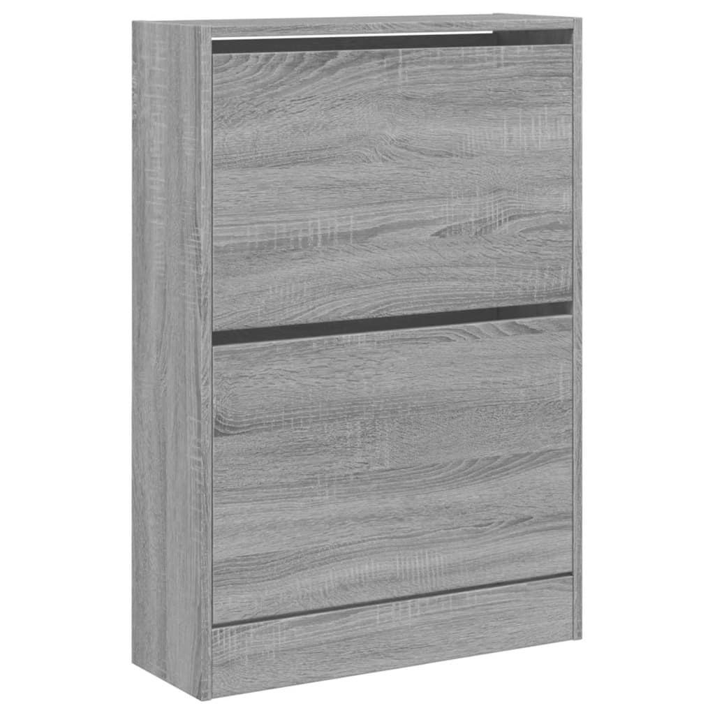 vidaXL Παπουτσοθήκη Γκρι Sonoma 60x21x87,5 εκ. από Επεξεργ. Ξύλο