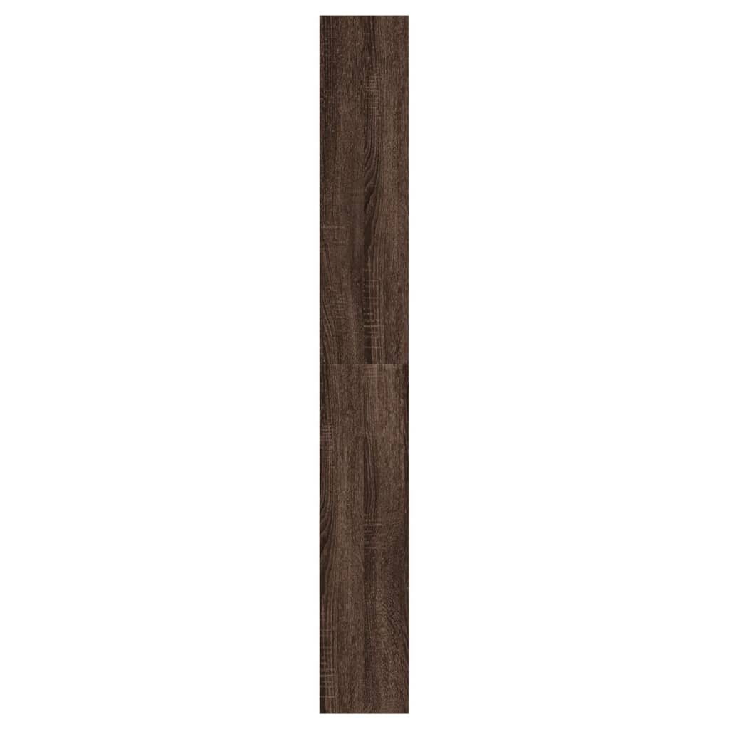 vidaXL Παπουτσοθήκη Καφέ δρυς 60x21x163,5 εκ. από Επεξεργασμένο Ξύλο