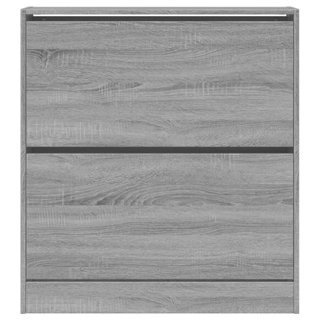 vidaXL Παπουτσοθήκη Γκρι Sonoma 80x21x87,5 εκ. από Επεξεργ. Ξύλο