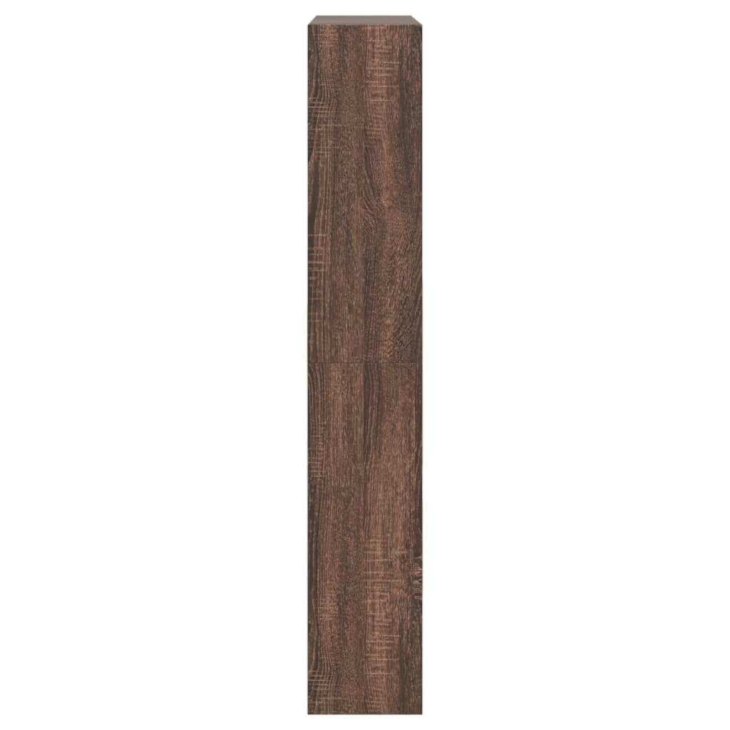 vidaXL Παπουτσοθήκη Καφέ δρυς 80x21x125,5 εκ. από Επεξεργασμένο Ξύλο