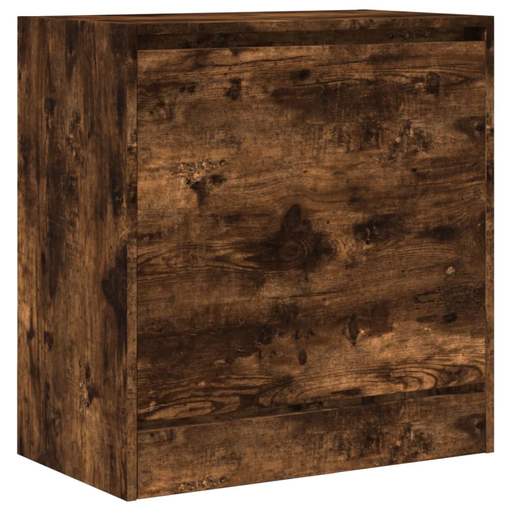 vidaXL Παπουτσοθήκη Καπνιστή Δρυς 60x34x63,5 εκ. από Επεξεργ. Ξύλο