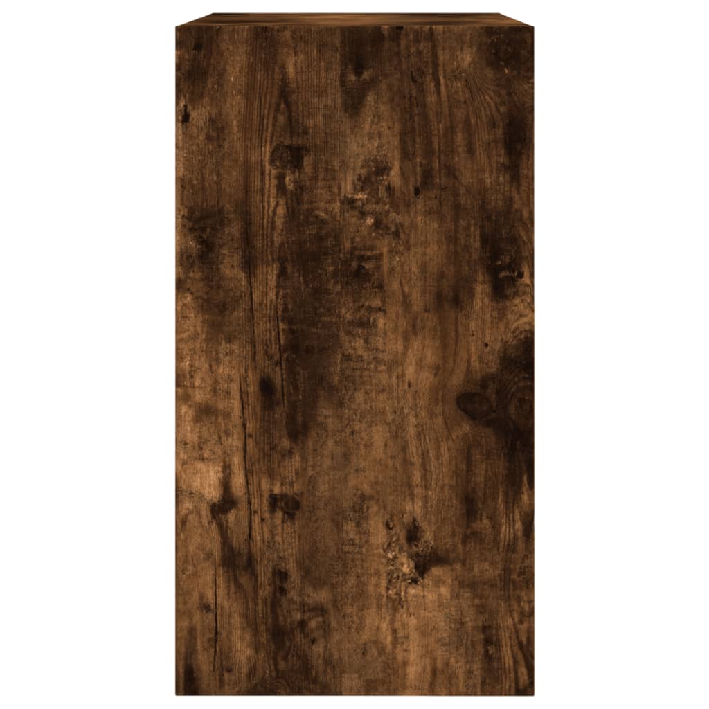 vidaXL Παπουτσοθήκη Καπνιστή Δρυς 60x34x63,5 εκ. από Επεξεργ. Ξύλο