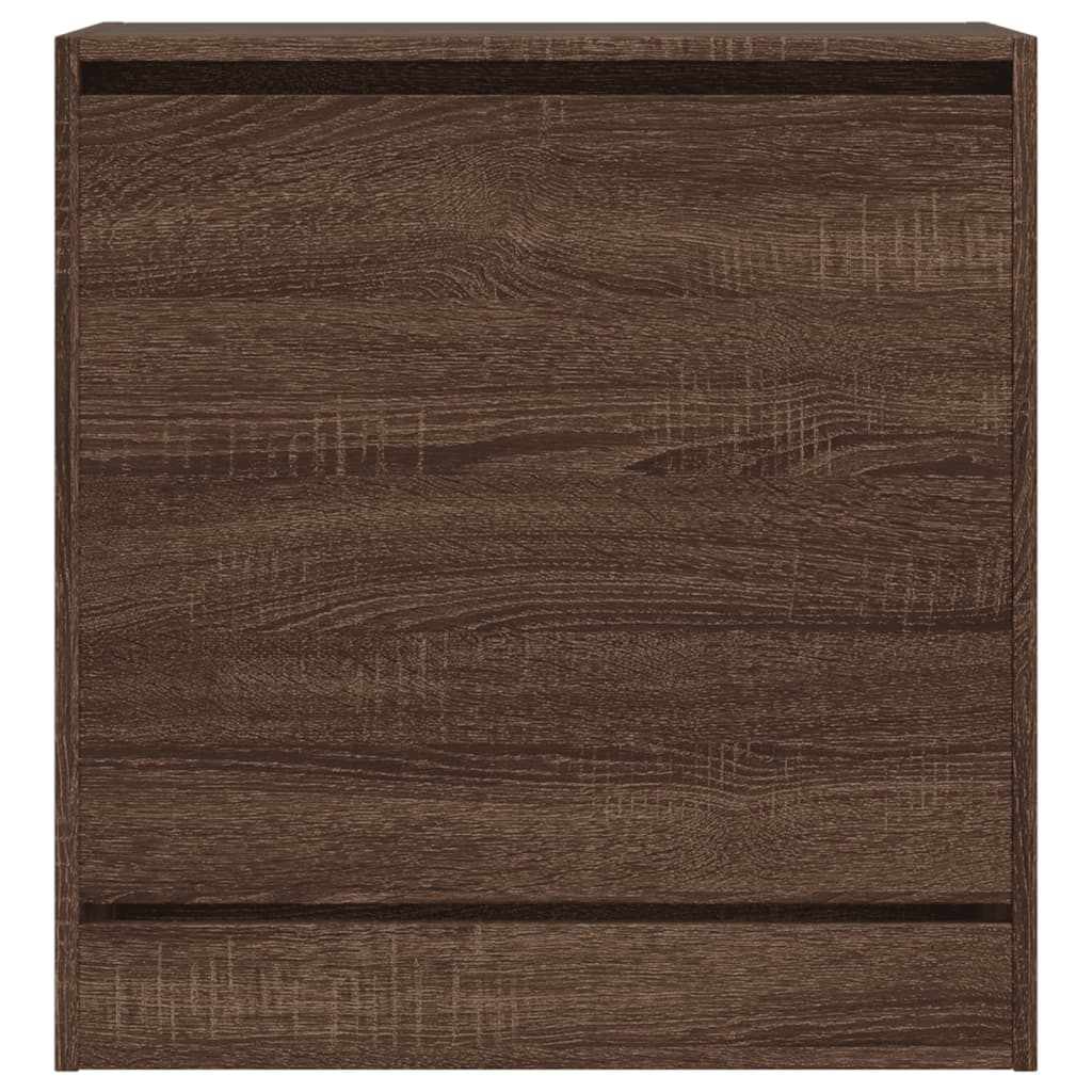 vidaXL Παπουτσοθήκη Καπνιστή Δρυς 60x34x63,5εκ. από Επεξεργασμένο Ξύλο