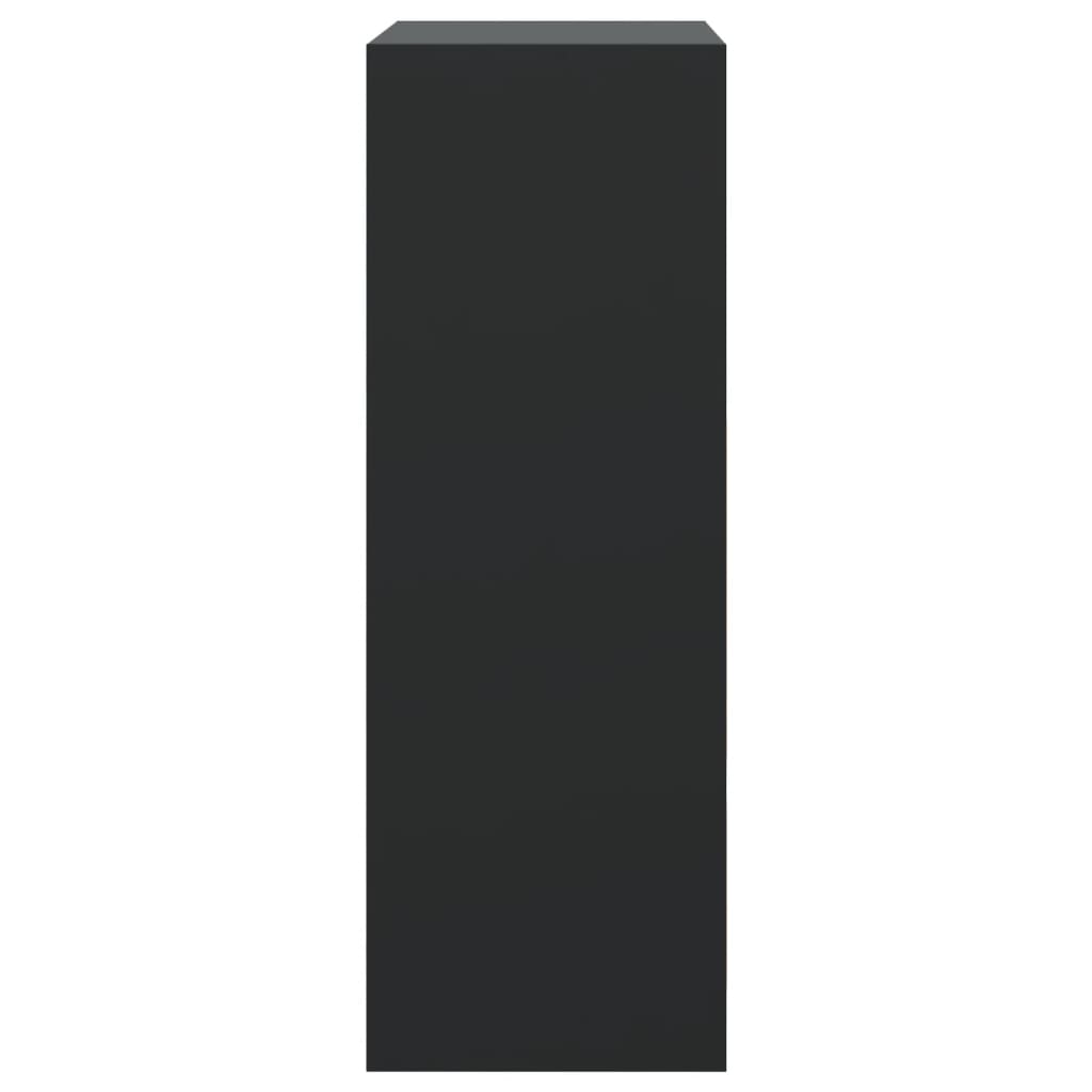 vidaXL Παπουτσοθήκη Μαύρη 60x34x96,5 εκ. από Επεξεργασμένο Ξύλο