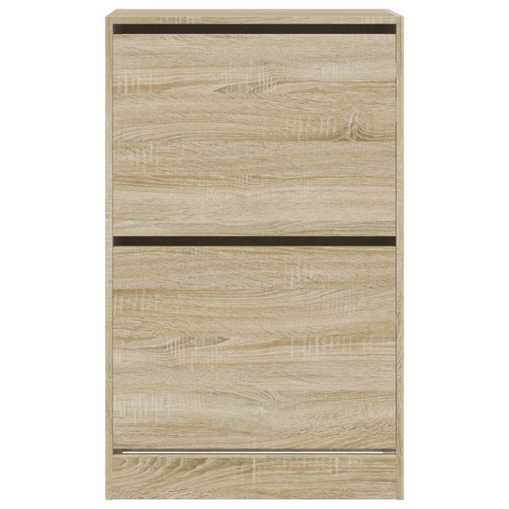 vidaXL Παπουτσοθήκη Sonoma Δρυς 60x34x96,5 εκ. από Επεξεργασμένο Ξύλο