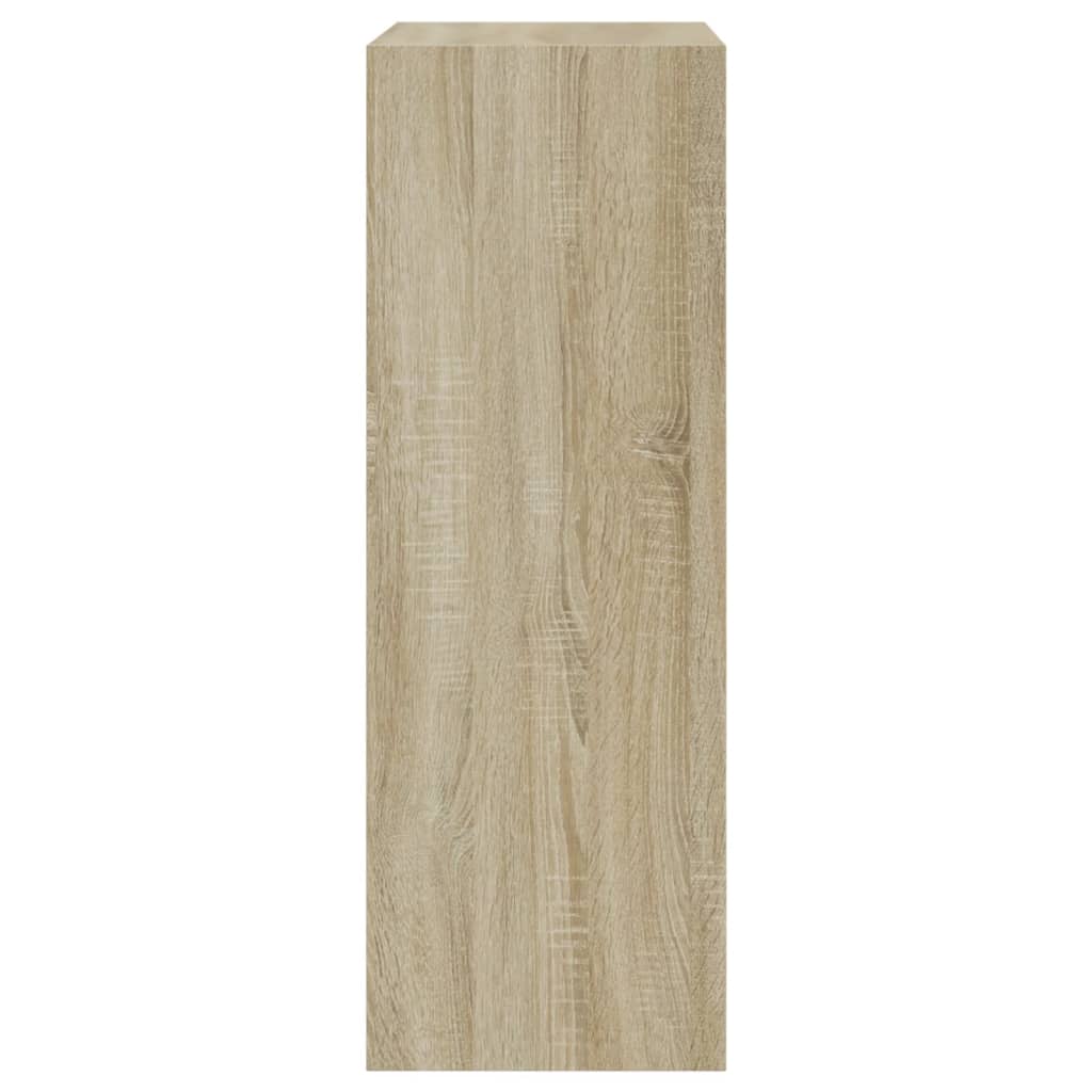 vidaXL Παπουτσοθήκη Sonoma Δρυς 60x34x96,5 εκ. από Επεξεργασμένο Ξύλο