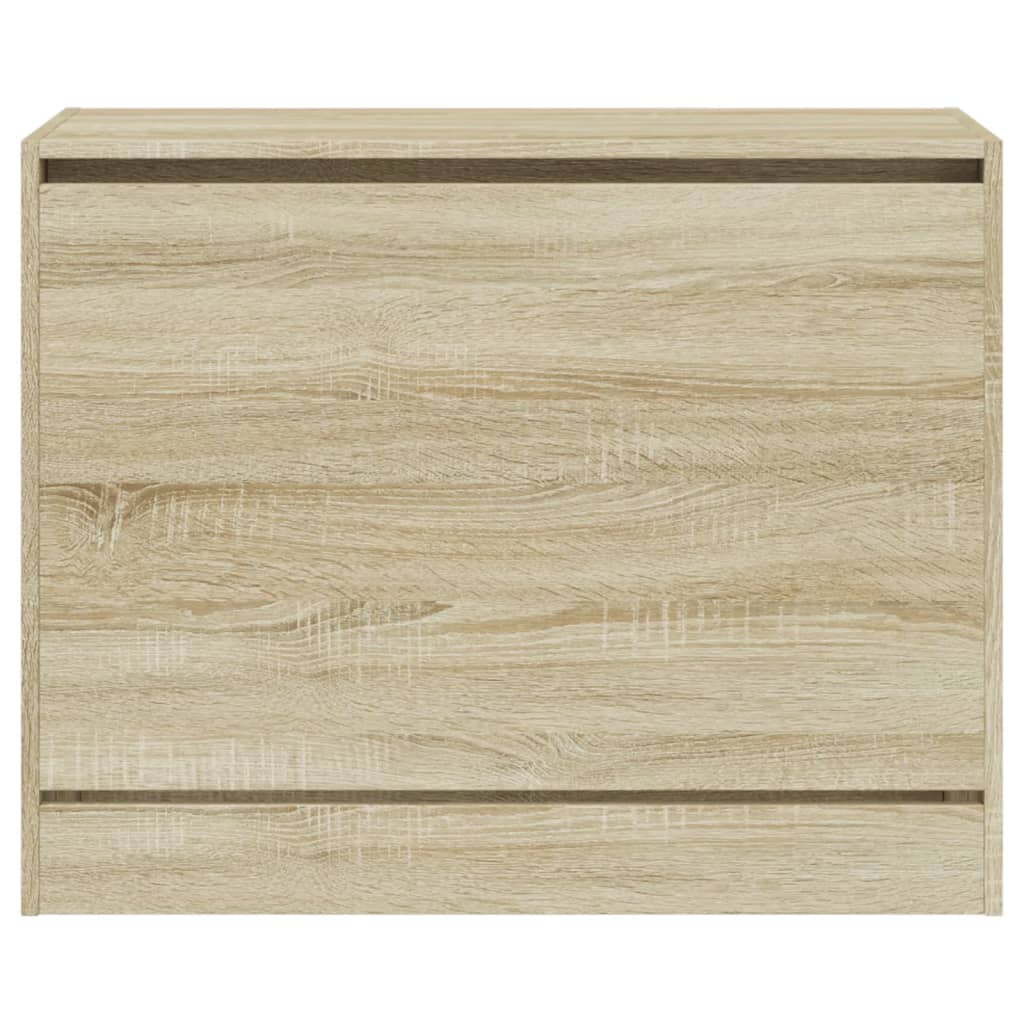 vidaXL Παπουτσοθήκη Sonoma Δρυς 80x34x63 εκ. από Επεξεργασμένο Ξύλο