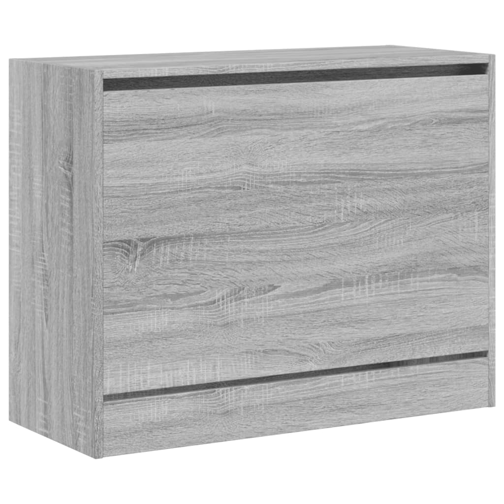 vidaXL Παπουτσοθήκη Γκρι Sonoma 80x34x63 εκ. από Επεξεργ. Ξύλο