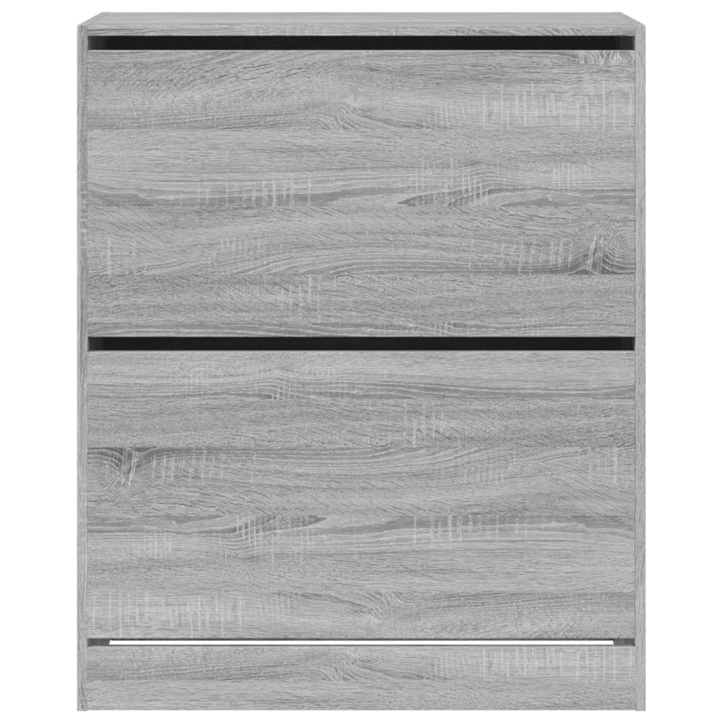 vidaXL Παπουτσοθήκη Γκρι Sonoma 80x34x96,5 εκ. από Επεξεργ. Ξύλο