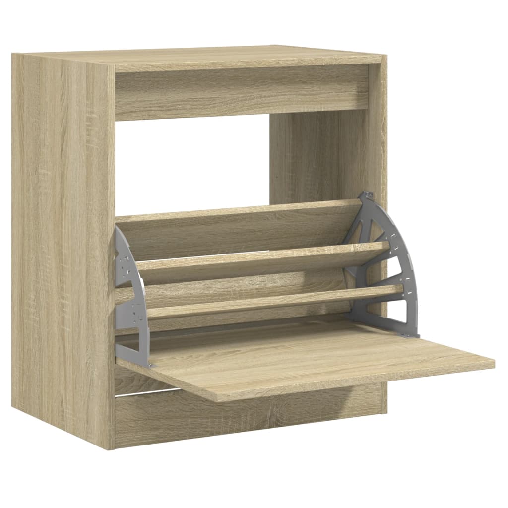 vidaXL Παπουτσοθήκη Sonoma Δρυς 60x42x69 εκ. από Επεξεργασμένο Ξύλο