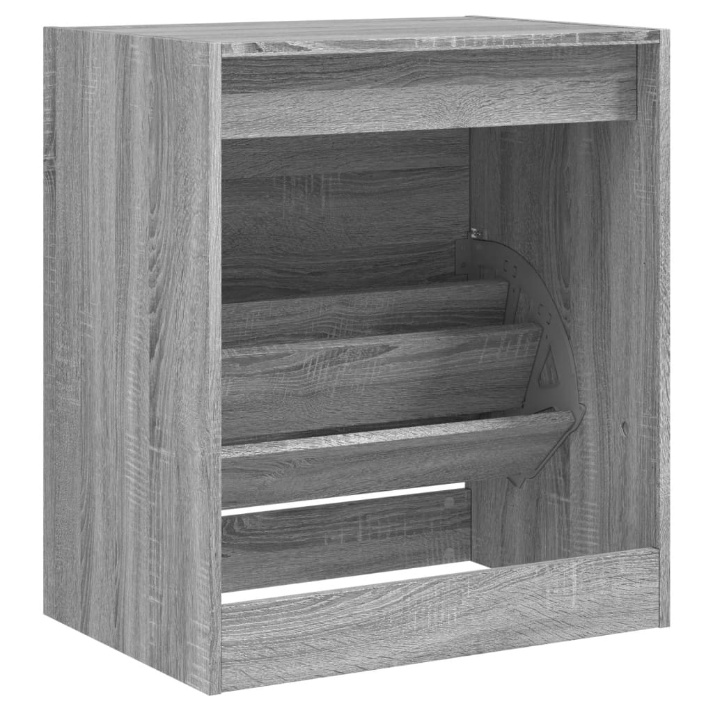 vidaXL Παπουτσοθήκη Γκρι Sonoma 60x42x69 εκ. από Επεξεργ. Ξύλο