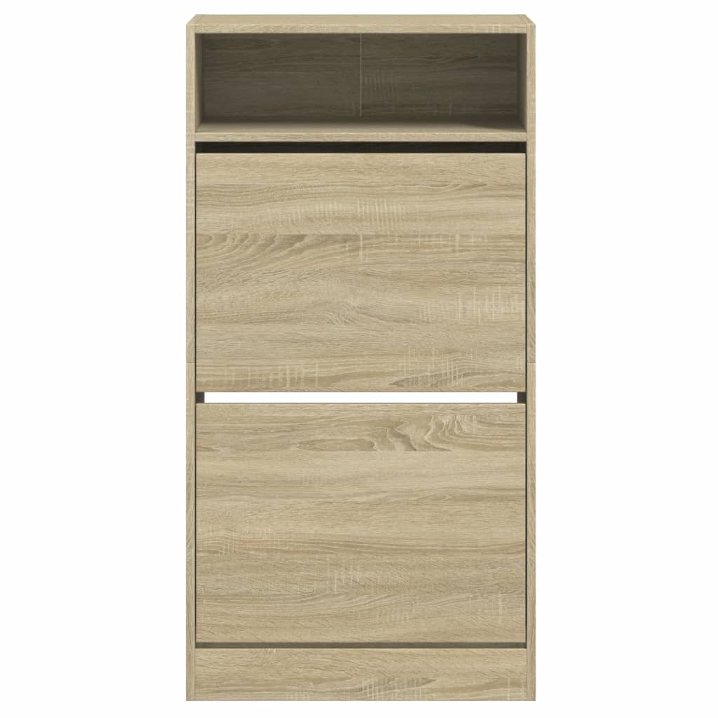 vidaXL Παπουτσοθήκη Sonoma Δρυς 60x34x116 εκ. από Επεξεργασμένο Ξύλο